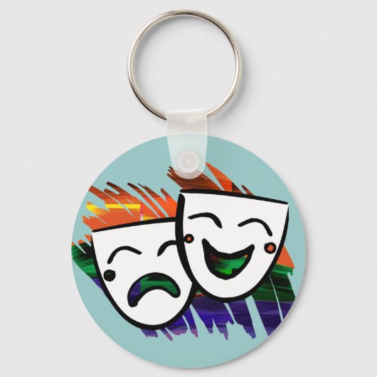 Drama Splashes of Color Sleutelhanger (Voorkant)