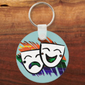 Drama Splashes of Color Sleutelhanger (Voorkant)