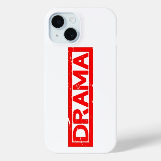 Drama Stamp Case-Mate iPhone Case (Achterkant)