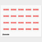 Drama Stamp Ronde Sticker (Vel)