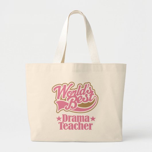 Drama Teacher Gift (Beste werelden) Grote Tote Bag (Voorkant)