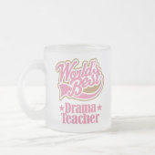 Drama Teacher Gift (Beste werelden) Matglas Koffiemok (Links)