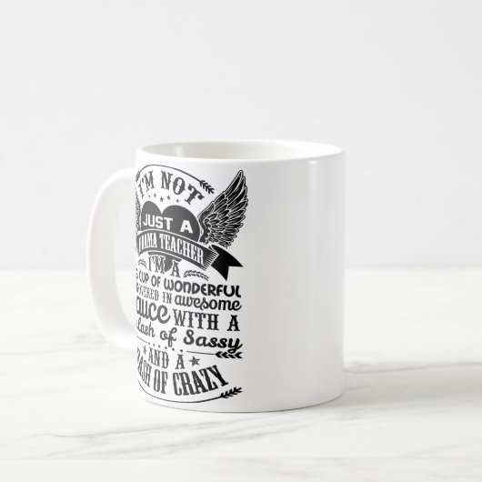 Drama Teacher Mok Coffee Cup Funny Gifts (Voorkant links)
