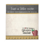 Drama Teacher |  stijl Notitieblok (Voorkant)