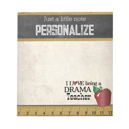 Drama Teacher | stijl Notitieblok (Voorkant)