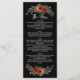 Drama Terracotta Boho Bloemen Menu