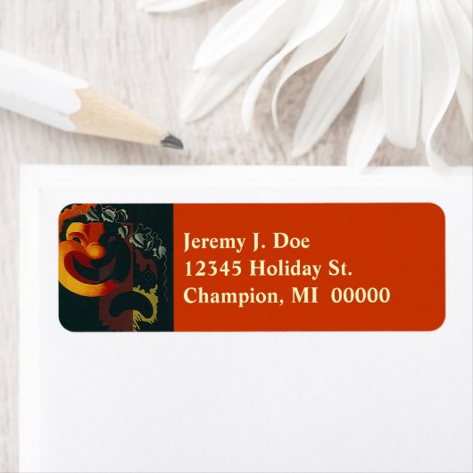 Drama Theater Comedy tragedie maskeert adresetiket Etiket (Insitu)