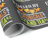 Drama Theater Lover Musical Lover en Tea Drinker Cadeaupapier (Rol Hoek)