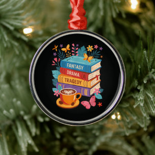 Drama Tragedie Boeken Subtiel Anti-Trump Metalen Ornament