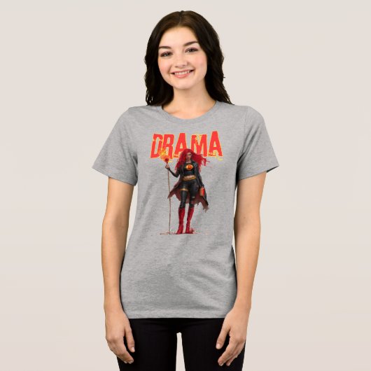 Drama Tri-Blend Shirt (Voorkant volledig)