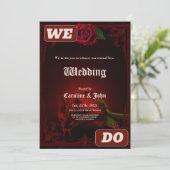 Drama van de Liefde, de gotische Roos van het Gehe Kaart (Staand voorkant)