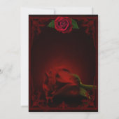 Drama van de Liefde, de gotische Roos van het Gehe Kaart (Achterkant)