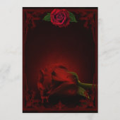 Drama van de liefde, het gotische Roos van de heri Menu (Achterkant)