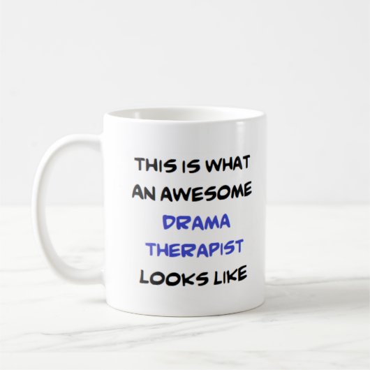 dramatherapeut, geweldige koffiemok (Links)