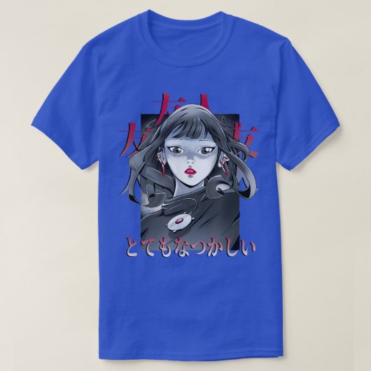 Dramatic Anime Girl T-shirt (Design voorkant)
