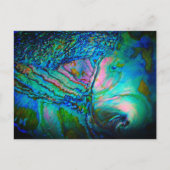 Dramatic Blue Abalone Shell Uitnodiging Briefkaart (Voorkant)