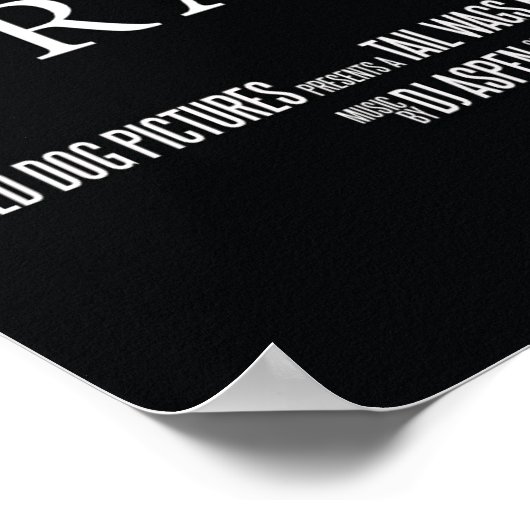 "Dramatic Dog" Faux Movie Poster (Hoek)