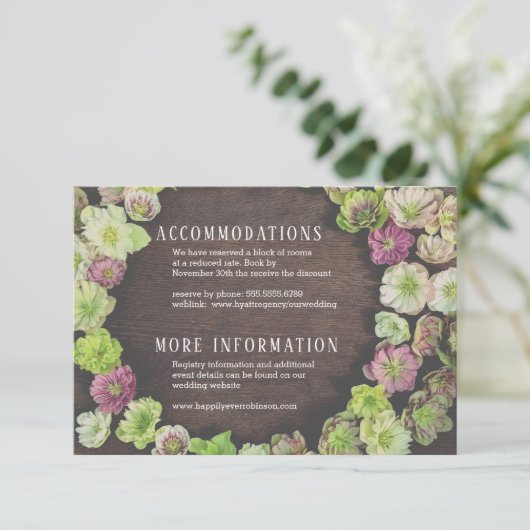 DRAMATIC Garden Helleboredetails behuizing Kaart (Staand voorkant)