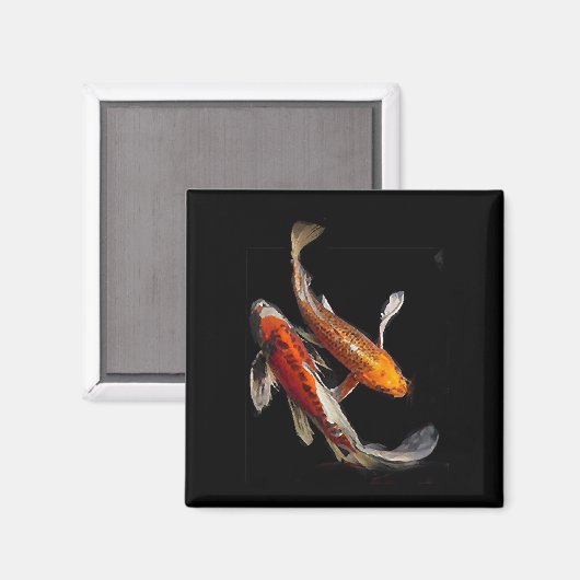 Dramatic Koi Pair Magneet (Voorkant / Achterkant)
