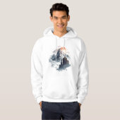 Dramatic Mountain Landscape with Clouds & Sun Rays Hoodie (Voorkant volledig)