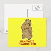 Dramatic Prairie Dog Briefkaart (Voorkant / Achterkant)