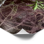 Dramatic Purple Floral Elegance Art Poster (Hoek)