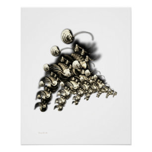 "Dramatic Requiem", Poster van glanzende