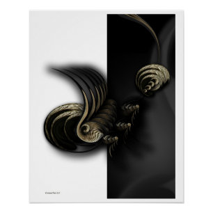 "Dramatic Requiem", Poster van glanzende