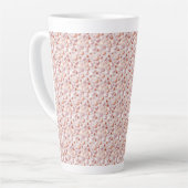 Dramatic Rose Gold Hearts Large Latte Mug Latte Mok (Linkerhoek)