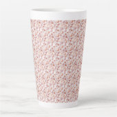 Dramatic Rose Gold Hearts Large Latte Mug Latte Mok (Voorkant)