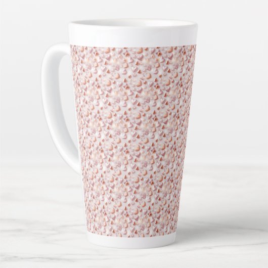 Dramatic Rose Gold Hearts Large Latte Mug Mok (Linkerhoek)