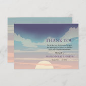 Dramatic Sky Bereavement Hartelijk dank Bedankkaart (Voorkant / Achterkant)