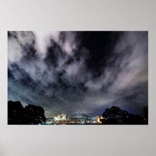 Dramatic Sydney Harbour Skyscapes Poster