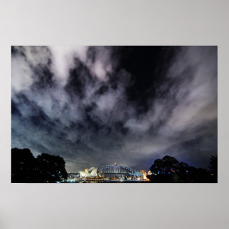 Dramatic Sydney Harbour Skyscapes Poster