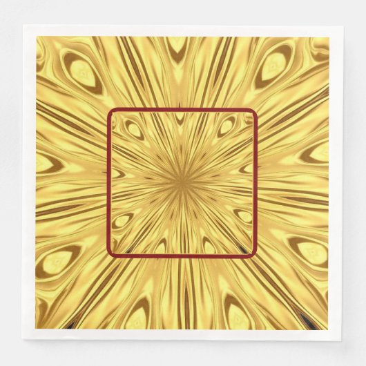 Dramatic Tablescape Detail: Gilded Zenith Opulent Servet (Voorkant)