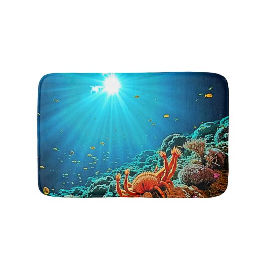 Dramatic Underwater Sunburst Art Badmat (Voorkant)