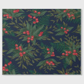 Dramatic Winter Greenery Cadeaupapier (Vlak)