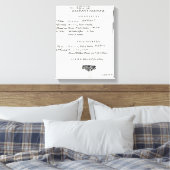 Dramatis Personae voor Samson Canvas Afdruk (Insitu (Slaapkamer))