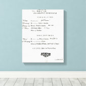 Dramatis Personae voor Samson Canvas Afdruk (Insitu (Houten vloer))