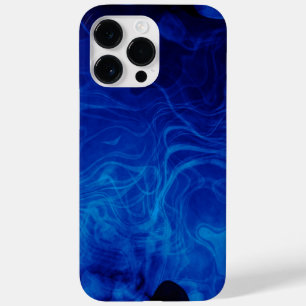 Dramatisch abstract patroon elektrisch blauw Case-Mate iPhone 14 pro max hoesje