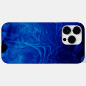 Dramatisch abstract patroon elektrisch blauw Case-Mate iPhone case (Achterkant (horizontaal))