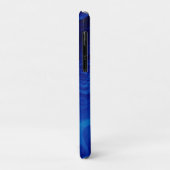 Dramatisch abstract patroon elektrische blauwe sto Case-Mate iPhone case (Achterkant/links)