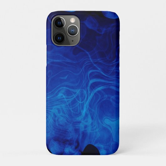 Dramatisch abstract patroon elektrische blauwe sto Case-Mate iPhone case (Achterkant)