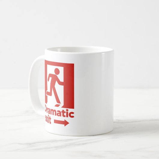 dramatisch afsluitteken koffiemok (Voorkant links)