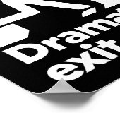 dramatisch afsluitteken poster (Hoek)