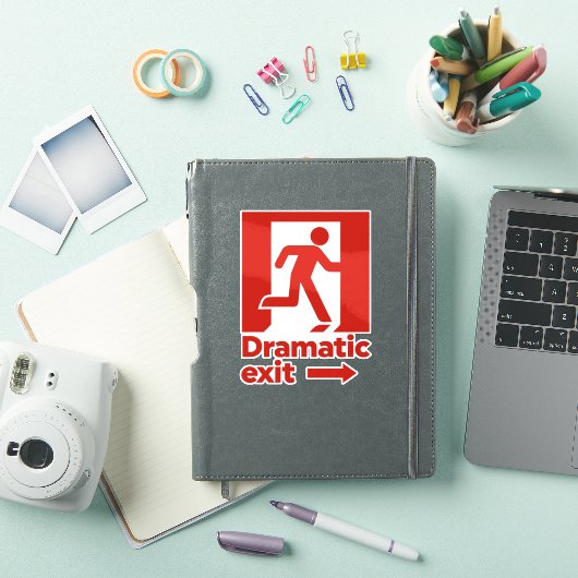 dramatisch afsluitteken sticker (iPad Cover)