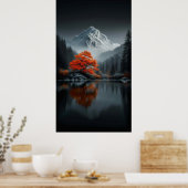 Dramatisch berglandschap poster (Keuken)