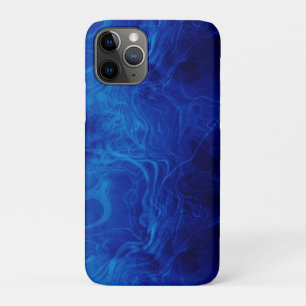 Dramatisch elektrisch blauw patroon iPhone 11 pro hoesje