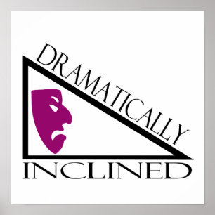 Dramatisch geklonken poster