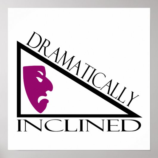Dramatisch geklonken poster (Voorkant)